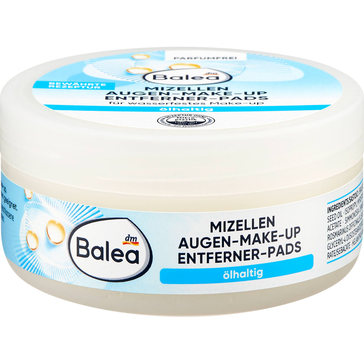 Balea Ogen-Make-up Entferner-Pads ölhaltig, 50 St