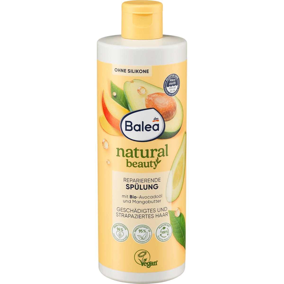 Balea Conditioner Natural Beauty Avocado-olie en Mangoboter, 350 ml