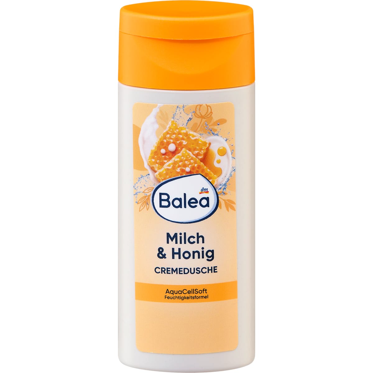 Balea Crèmedouche Melk & Honing, Reisformaat, 50 ml