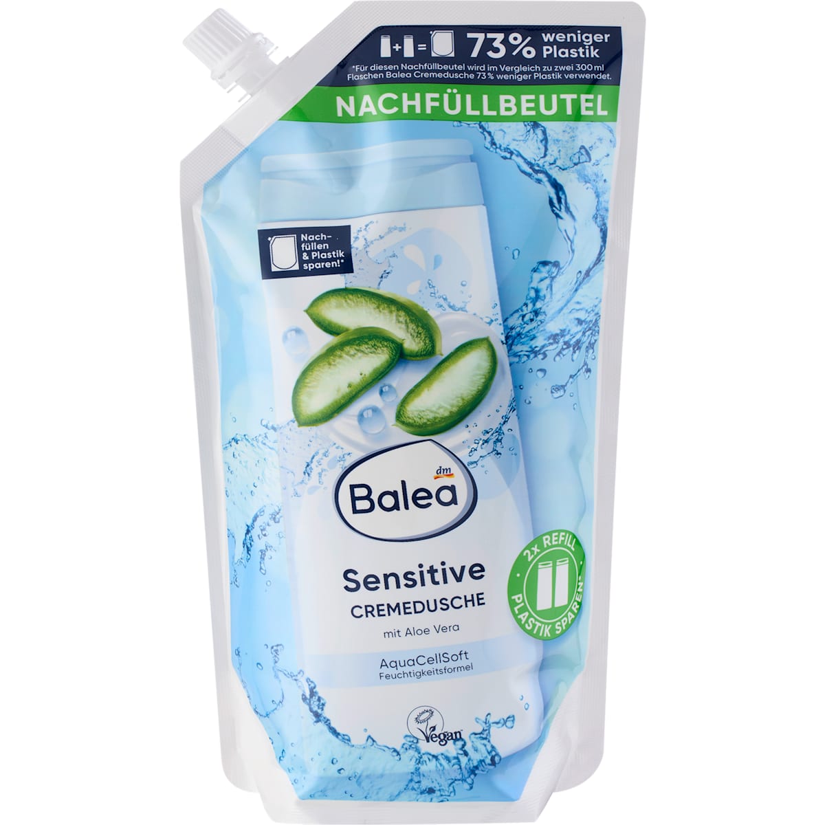 Balea Crèmedouche Sensitive, Navulverpakking, 600 ml