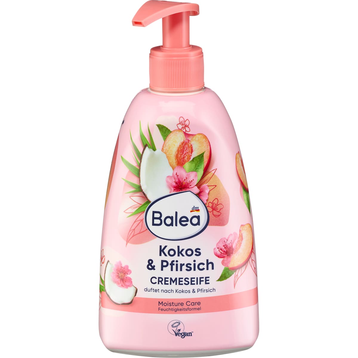 Balea Crèmezeep Perzik & Kokos, 500 ml