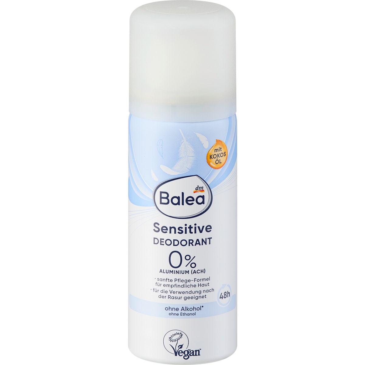 Balea Deospray Sensitive, Reisformaat, 50 ml