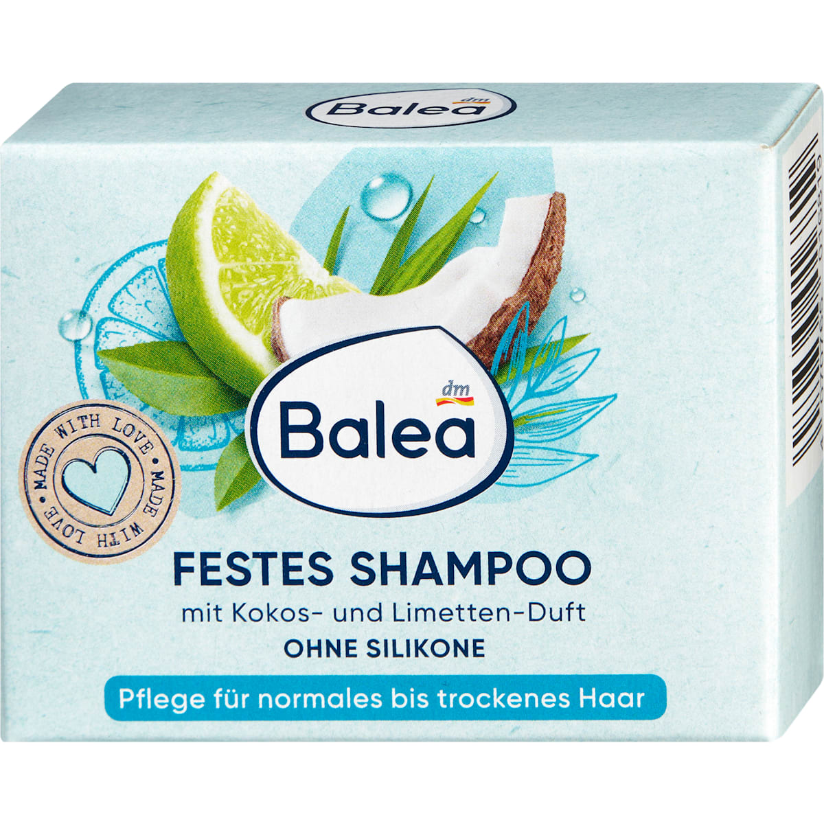 Balea Vaste Shampoo Kokos- & Limettenduft, 60 g