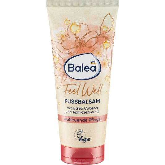 Balea Voetbalsem Feel Well met Litsea Cubeba & Abrikozenpittenolie, 100 ml