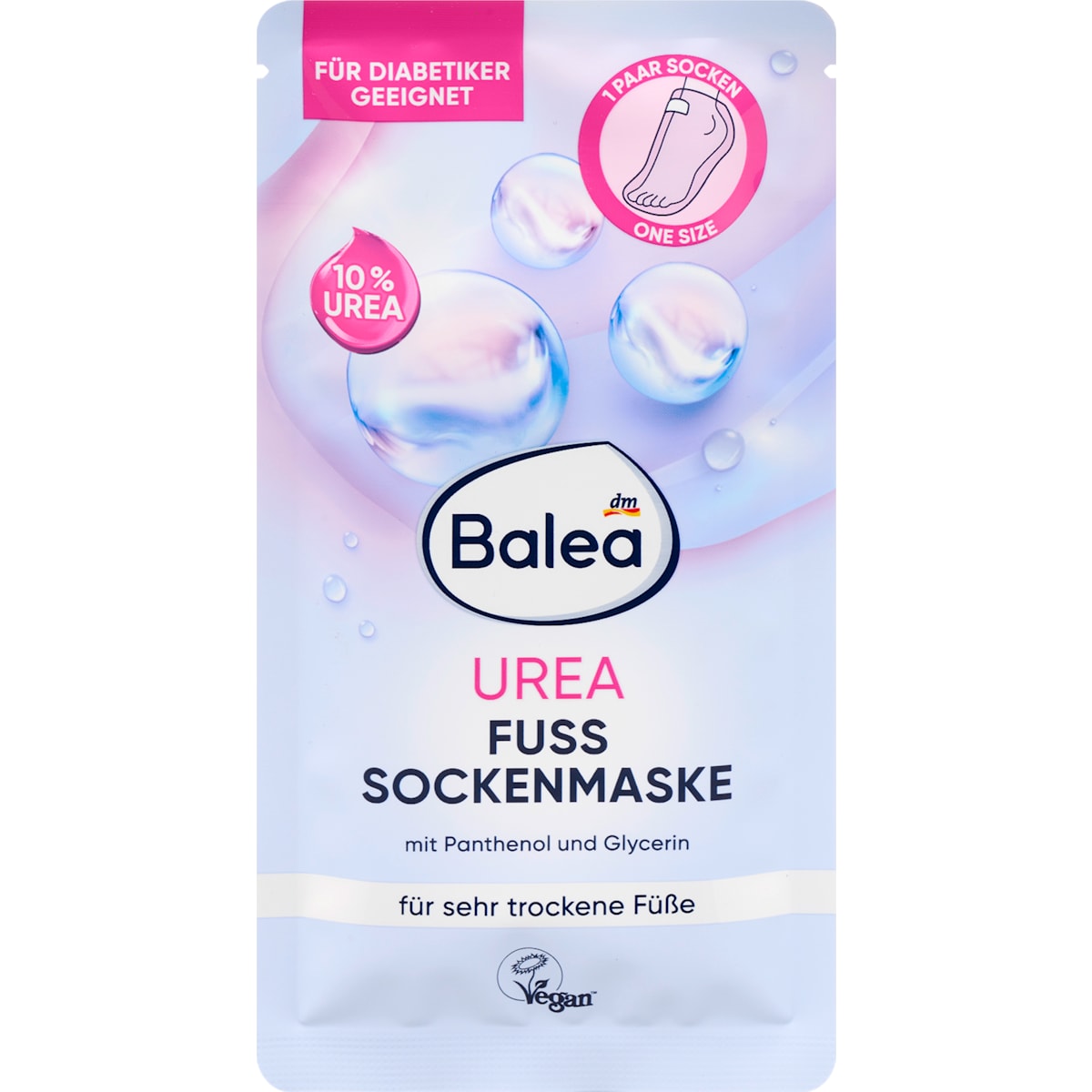 Balea Fußmaske Socken Urea (1 Paar), 1 Paar