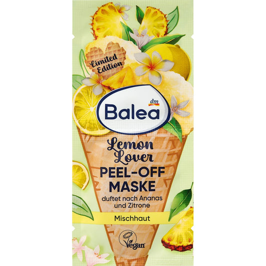 Balea Gezichtsmasker Peel-Off Lemon Lover (2x8ml), 16 ml