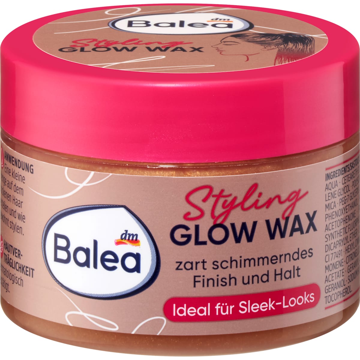Balea Haarwax Glow Wax, 75 ml