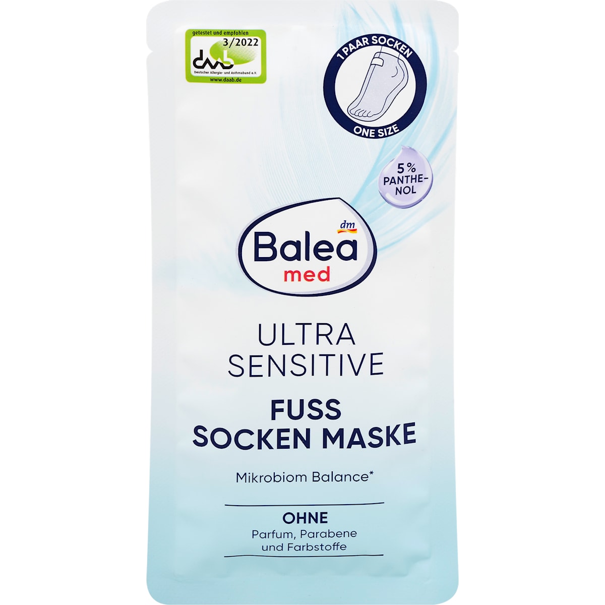 Balea med Voetmasker Socken Ultra Sensitive, (1 Paar), 2 St