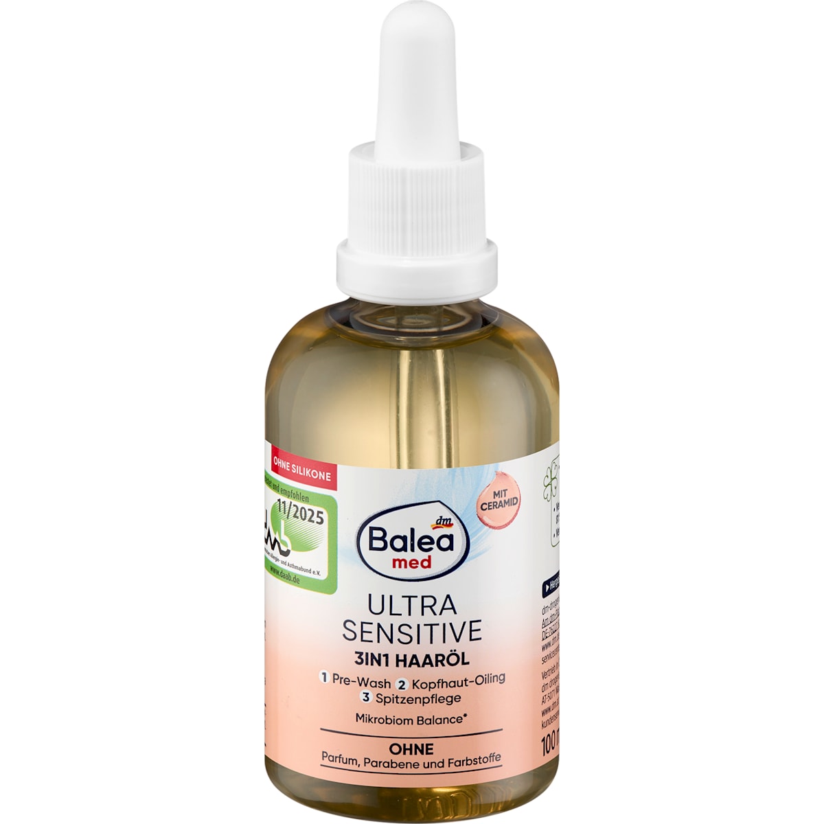 Balea med Haarolie Ultra Sensitive 3in1, 100 ml