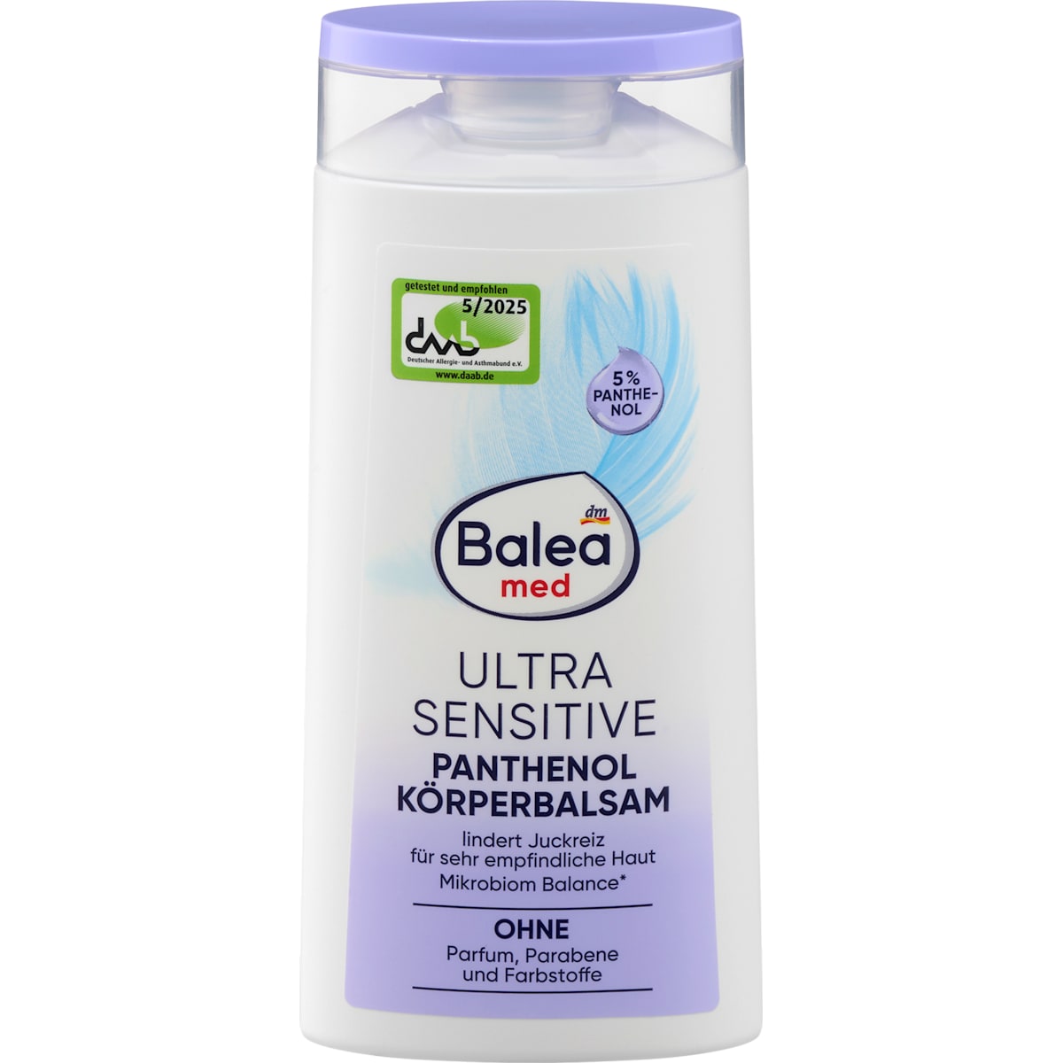 Balea med Lichaamsbalsem Ultra Sensitive Panthenol, 250 ml