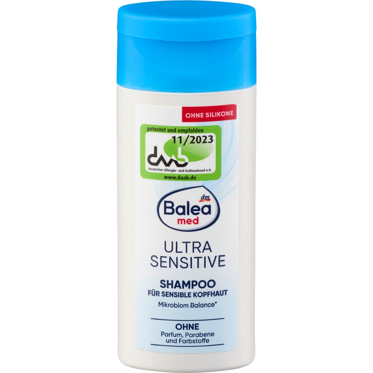 Balea med Shampoo Ultra Sensitive, Reisformaat, 50 ml