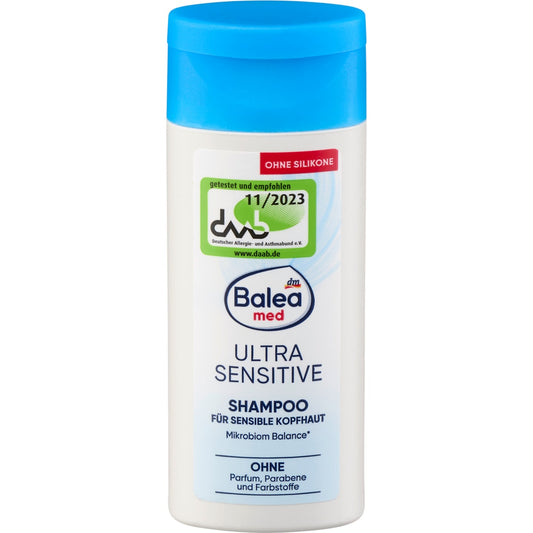 Balea med Shampoo Ultra Sensitive, Reisformaat, 50 ml
