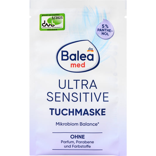 Balea med Sheetmasker Panthenol Ultra Sensitive, 1 St