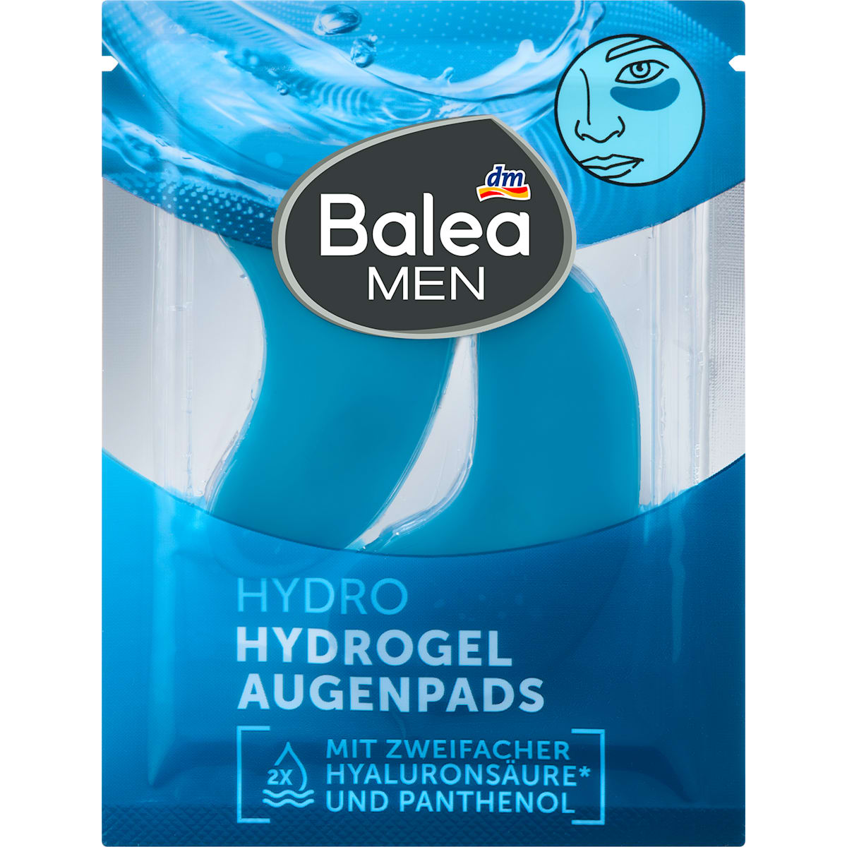 Balea MEN Augenpads Hydrogel (1 Paar), 2 St