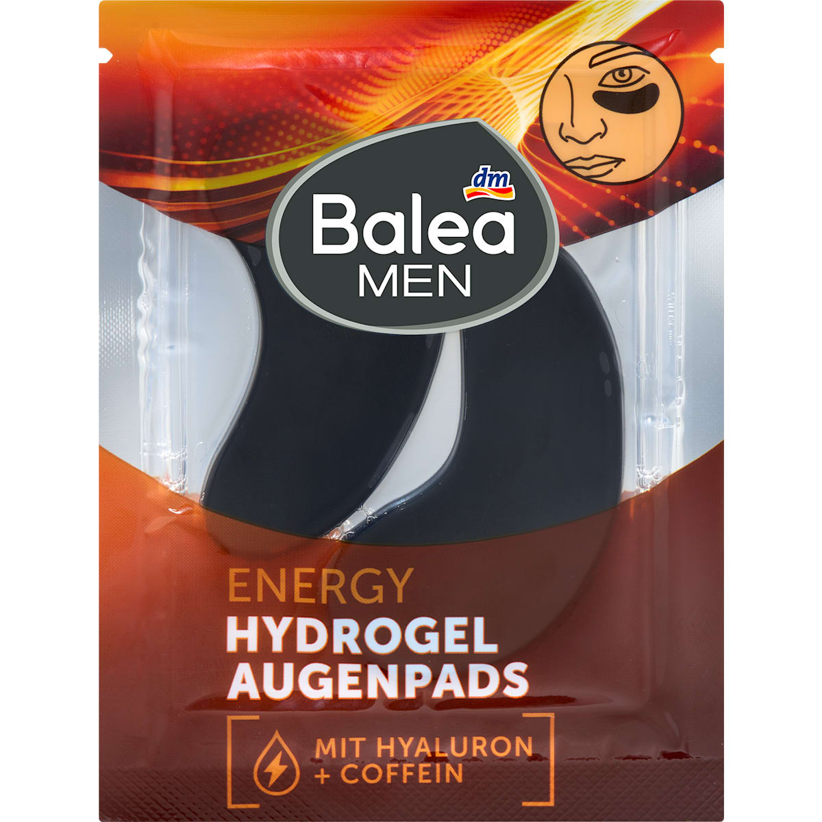 Balea MEN Augenpads Hydrogel Energy (1 Paar), 2 St