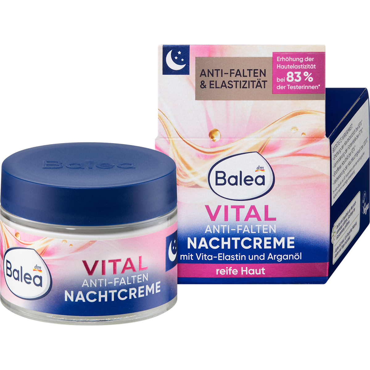 Balea Nachtcrème Anti Falten Vital regenerierend, 50 ml