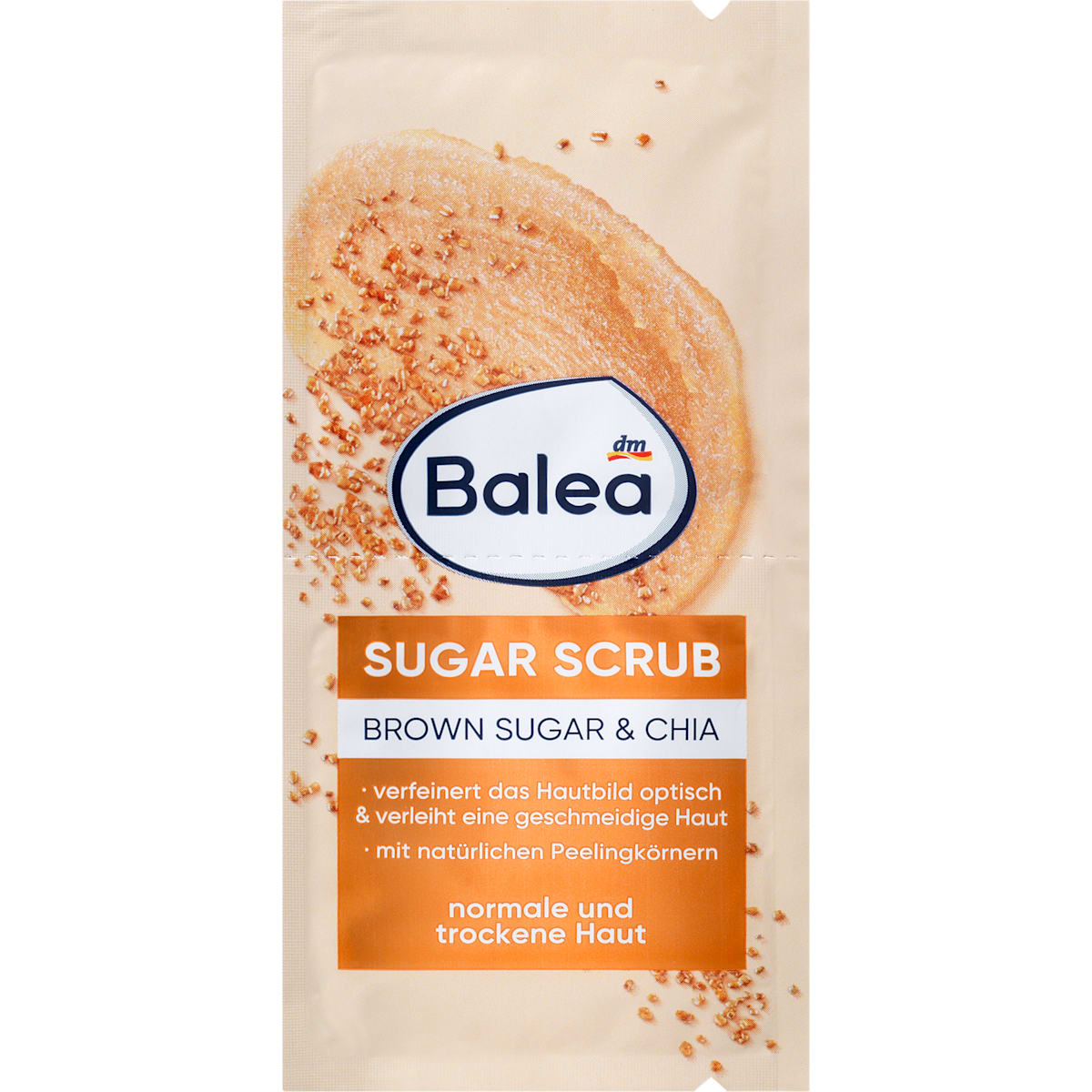 Balea Peeling Brown Sugar Scrub (2x8 ml), 16 ml