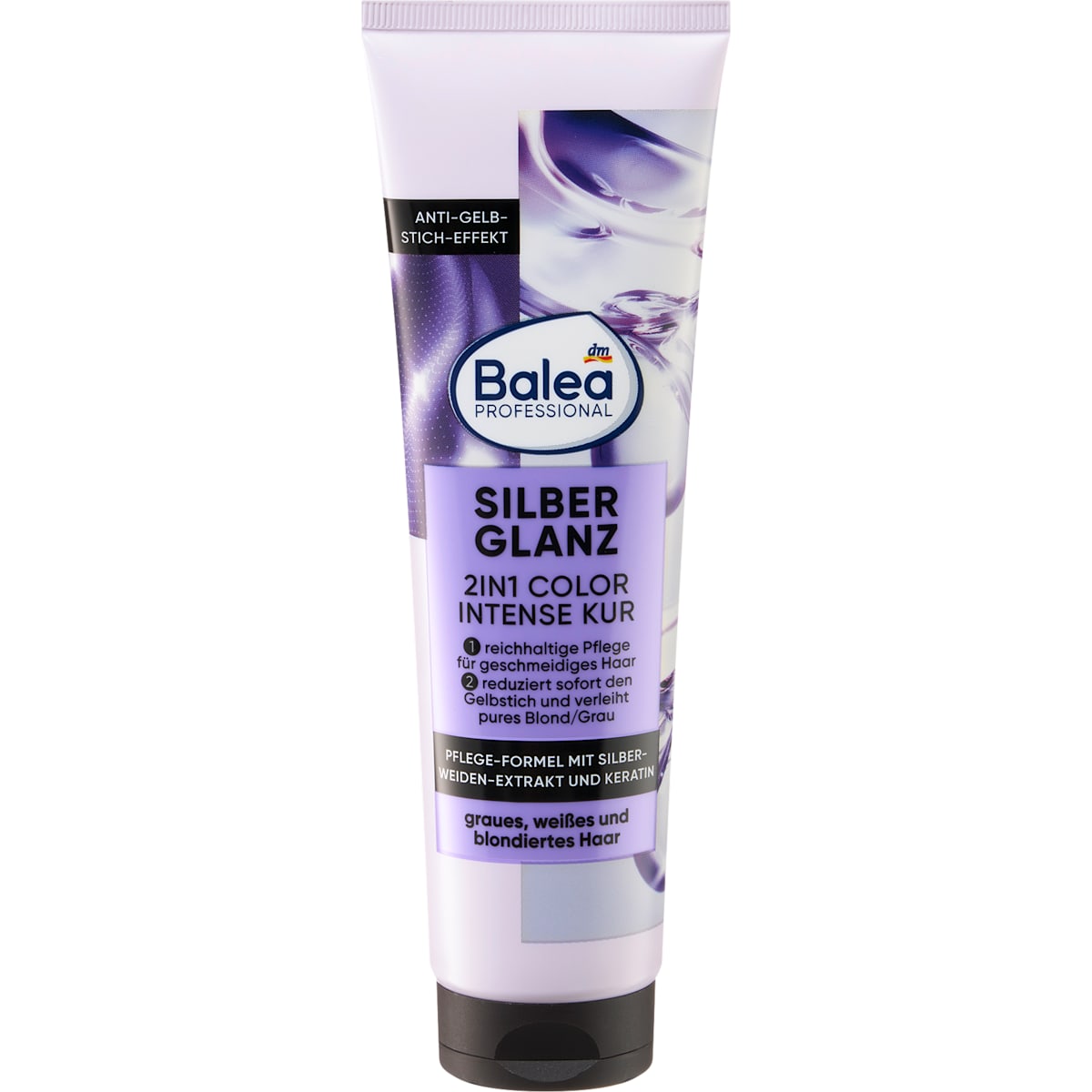 Balea PROFESSIONAL Haarmasker Zilverglans 2in1 Color Intense Kur, 150 ml