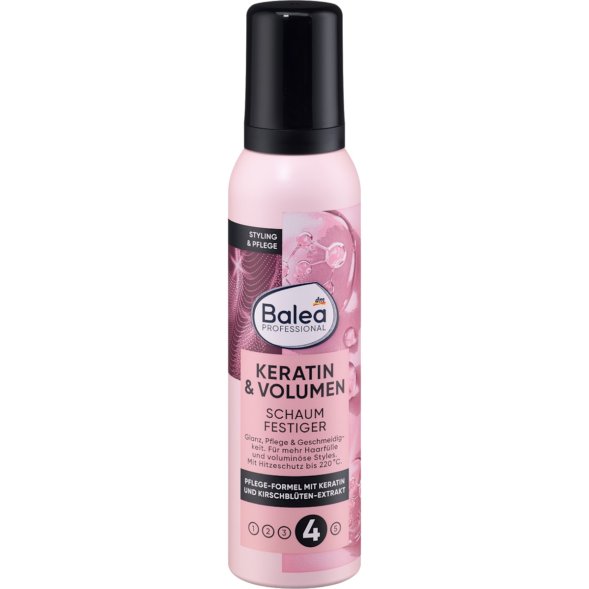 Balea PROFESSIONAL Schuimversteviger Keratin&Volume, 150 ml