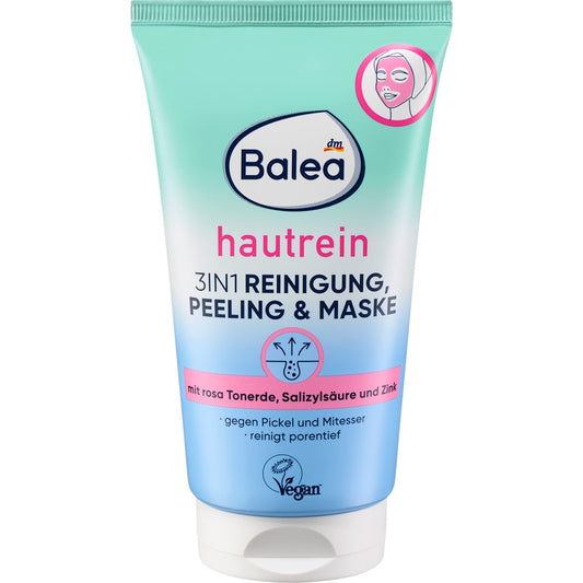 Balea Reiniging Peeling & Maske huidrein 3in1, 150 ml