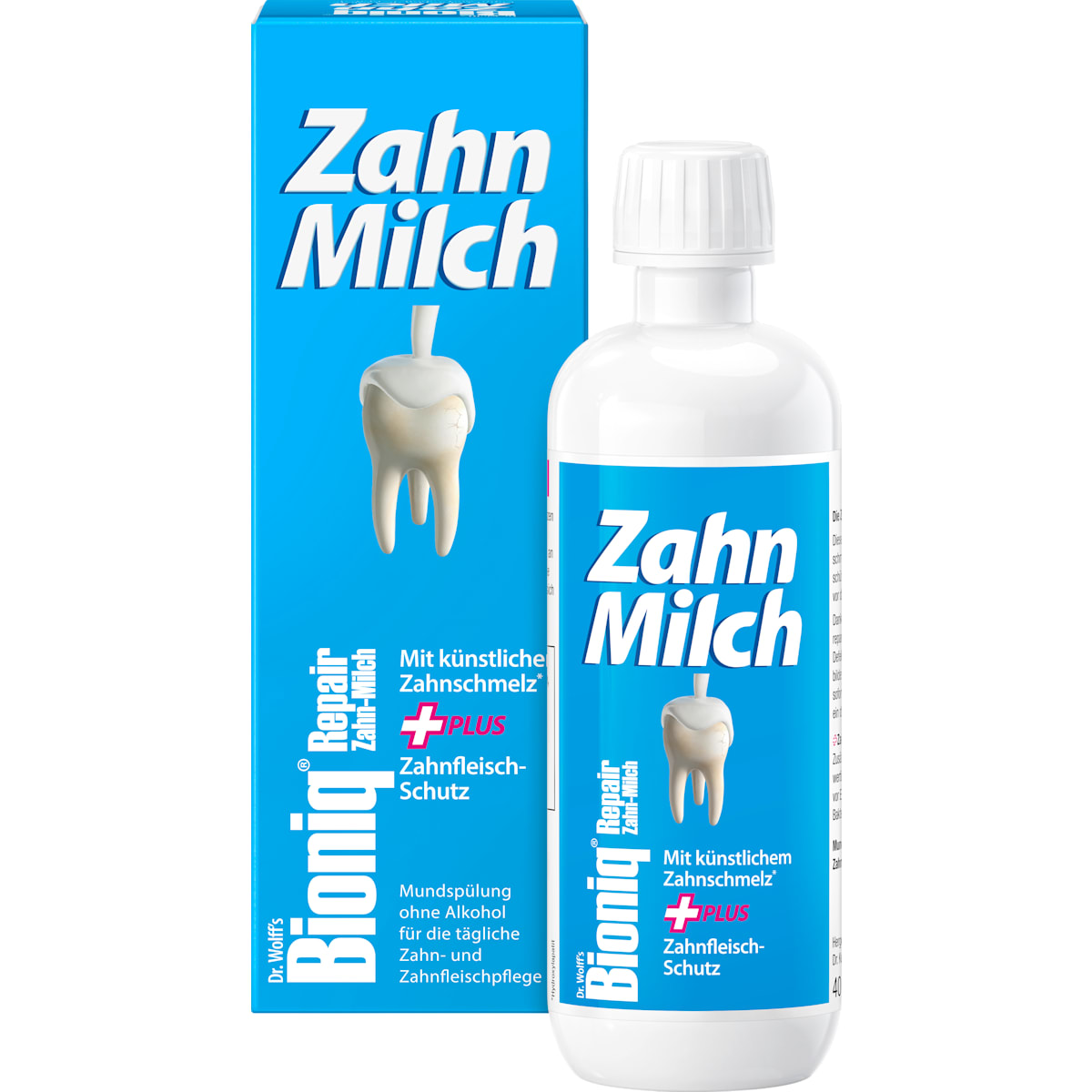 Bioniq® Mondspoeling Zahnmilch fluoridfrei, 400 ml