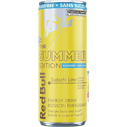 Red Bull Energy Drink Summer Edition Sudachi & Limoen Sugarfree 0,25l