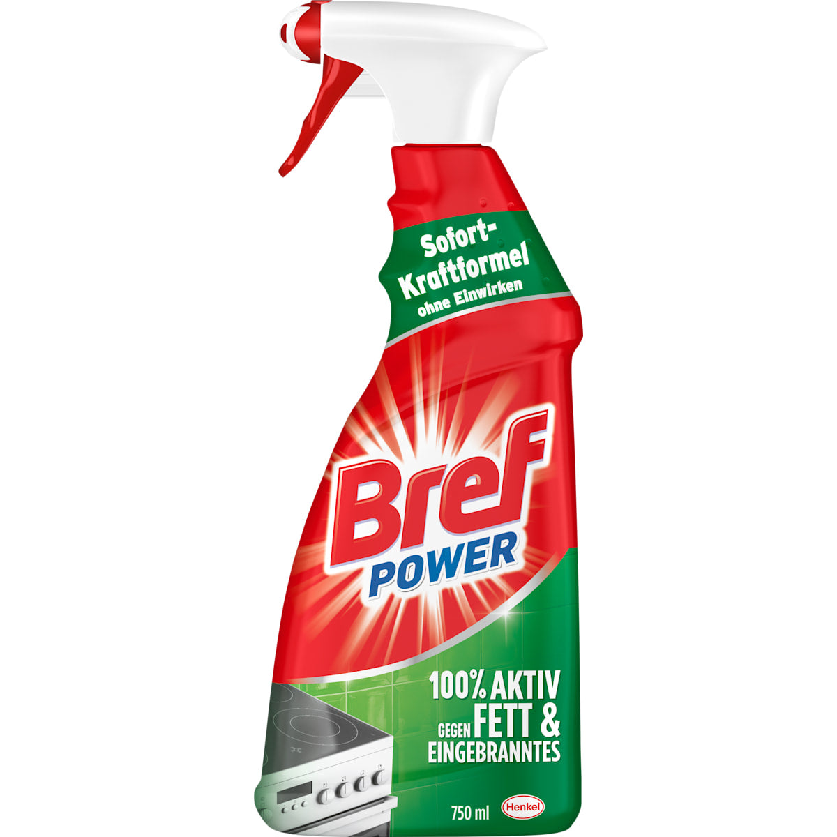 Bref Küchenreiniger Power gegen Vet & Eingebranntes, 750 ml