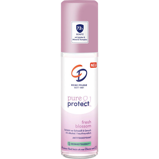CD Antitranspirant Deo Verstuiver pure & protect fresh blossom, 75 ml