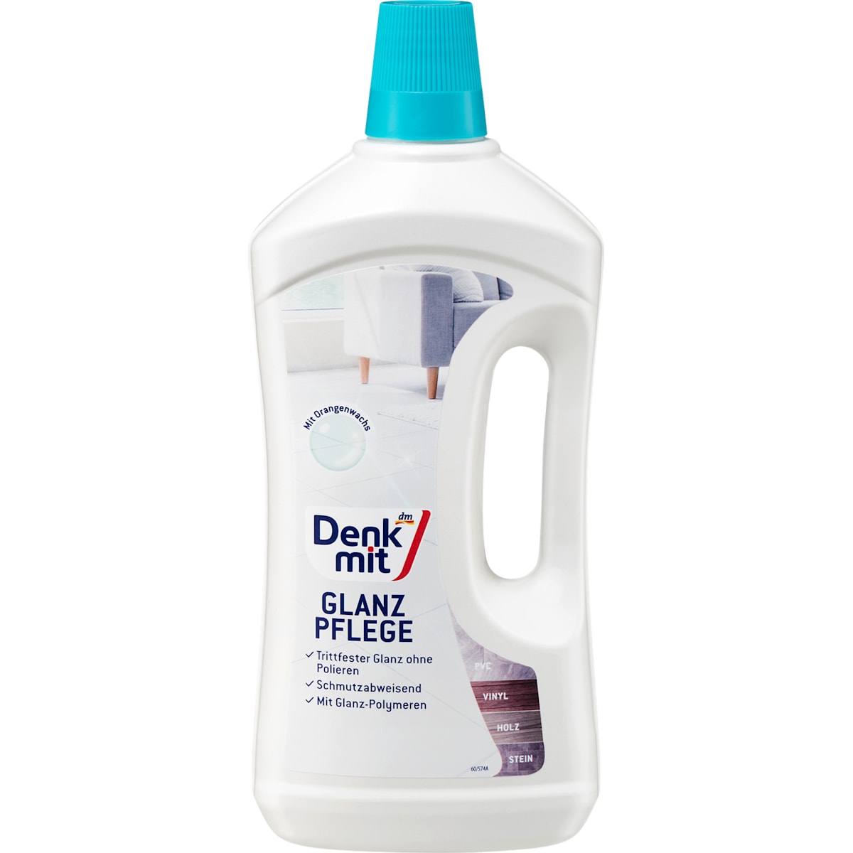 Denkmit Bodenreiniger Glanzpflege universal met Orangenwachs, 1 l