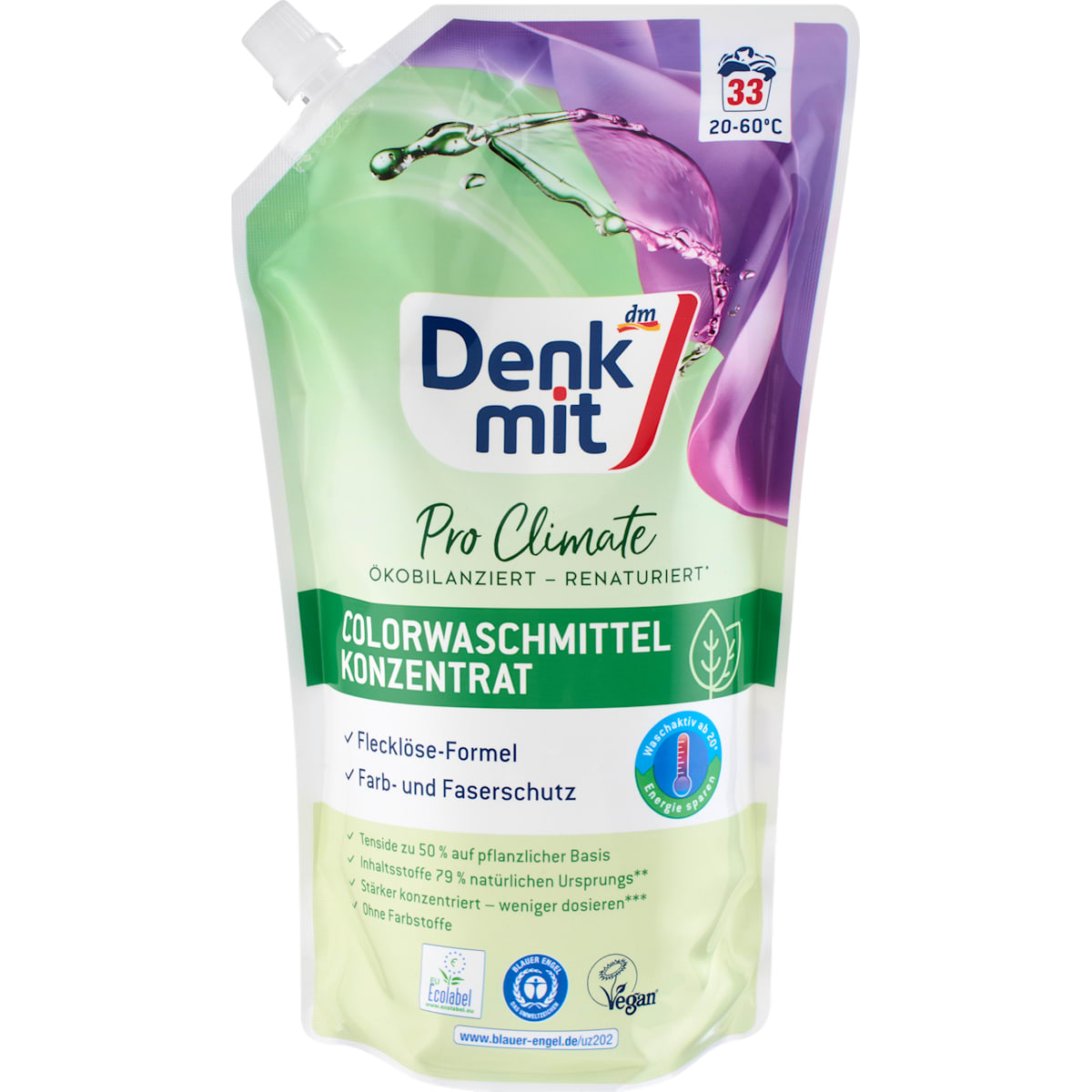 Denkmit Kleurwasmiddel Concentraat Pro Climate, 33 Wl