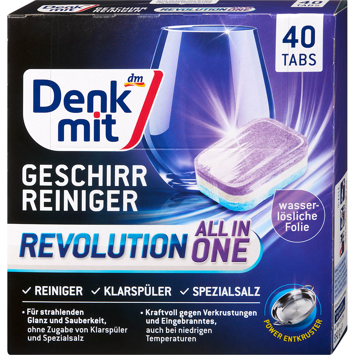 Denkmit Vaatwasmiddel-Tabs Revolution, 40 St