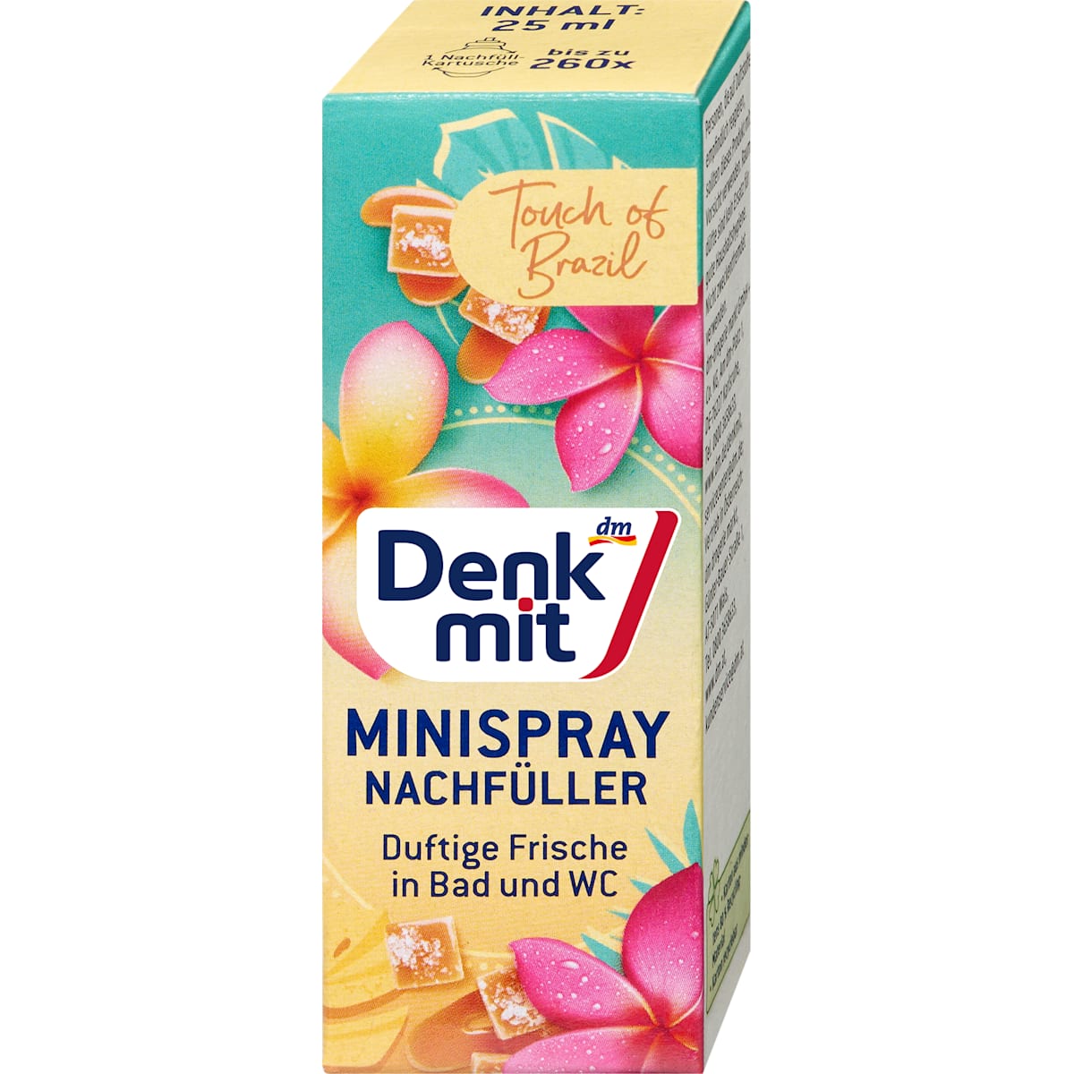 Denkmit Luchtverfrisser Minispray Touch of Brazil Navulverpakking, 25 ml