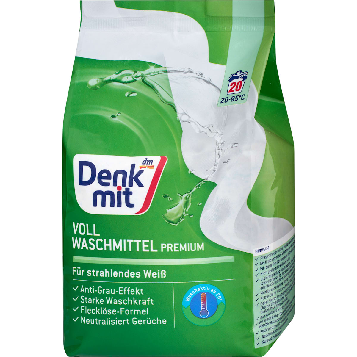 Denkmit Volwasmiddel Pulver, 20 Wl