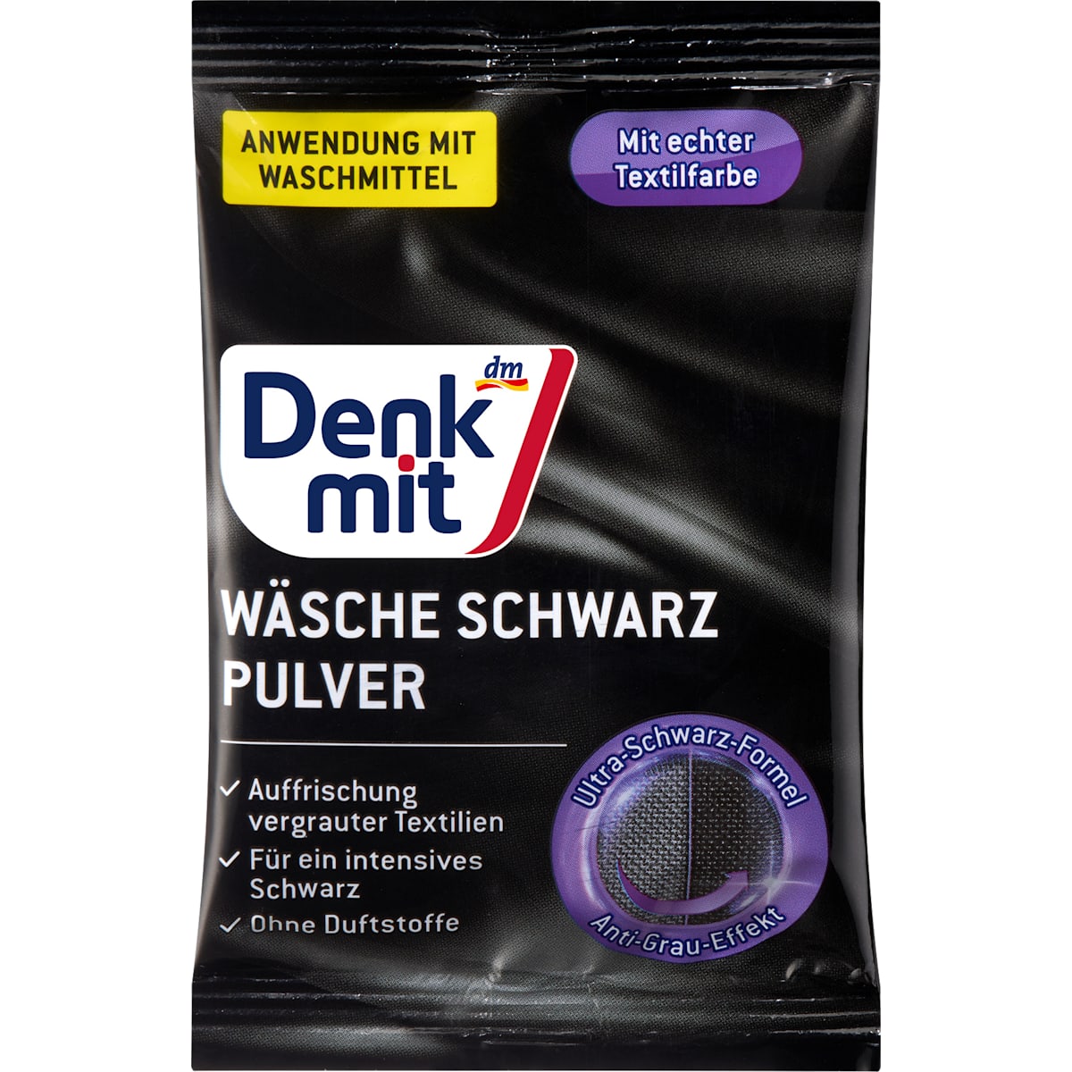 Denkmit Wäsche zwart Pulver, 50 g