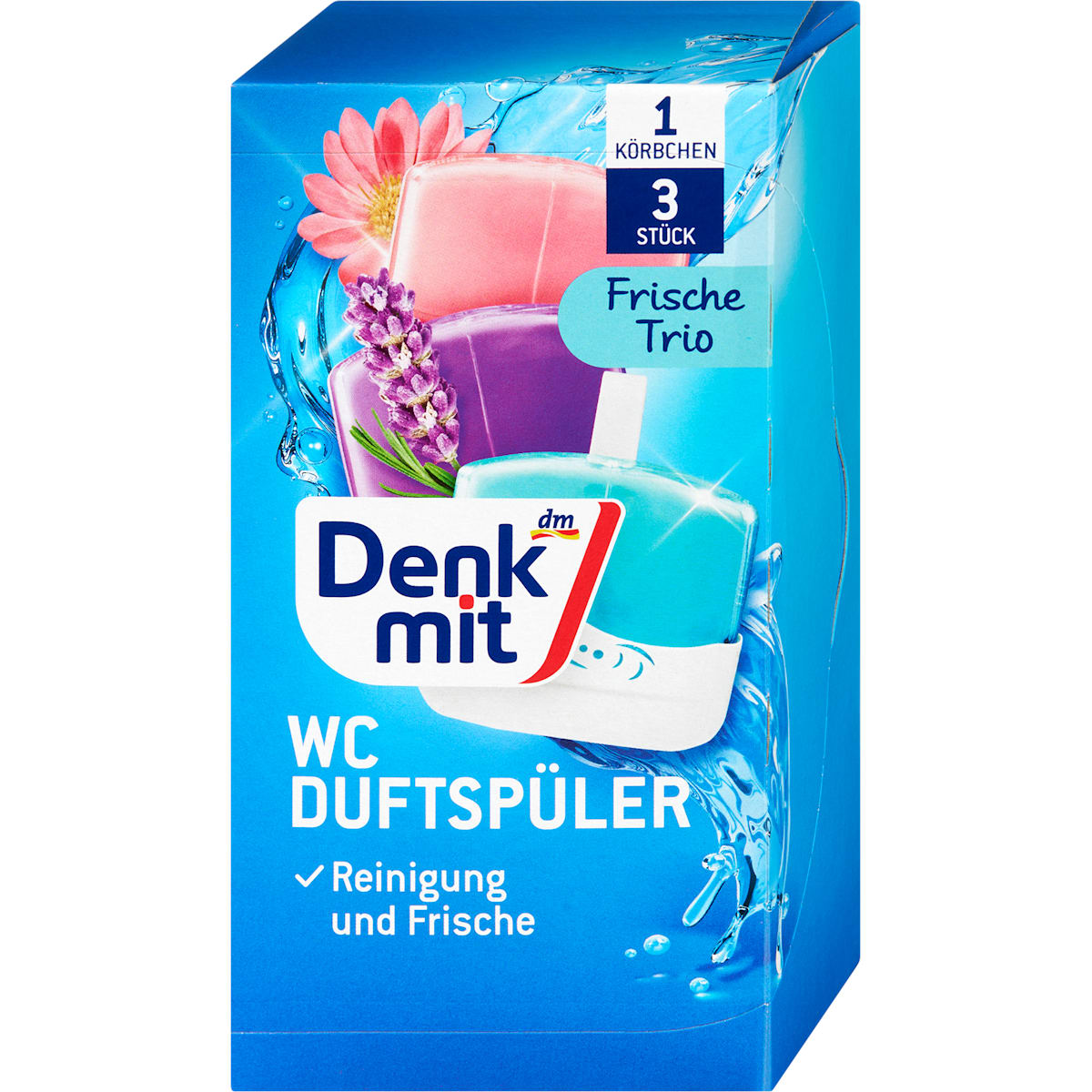 Denkmit WC Duftspüler Frisse Trio, 3 St