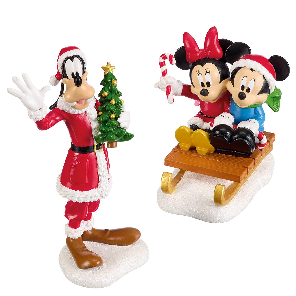 Disney kerstdorp 13-delig met kerstboog – met licht en muziek (afbeelding 2)