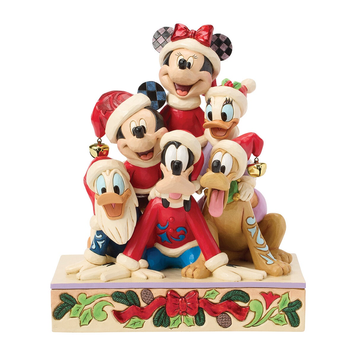 Disney Traditions Mickey & Friends kerstbeeld 29 cm – met muziek (afbeelding 2)