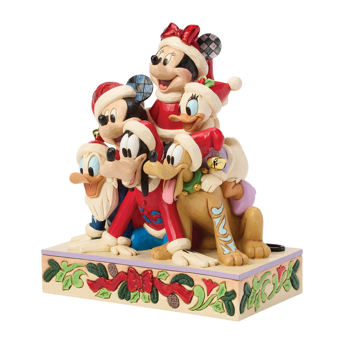 Disney Traditions Mickey & Friends kerstbeeld 29 cm – met muziek (afbeelding 3)