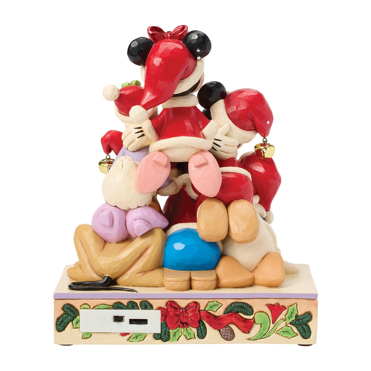 Disney Traditions Mickey & Friends kerstbeeld 29 cm – met muziek (afbeelding 5)