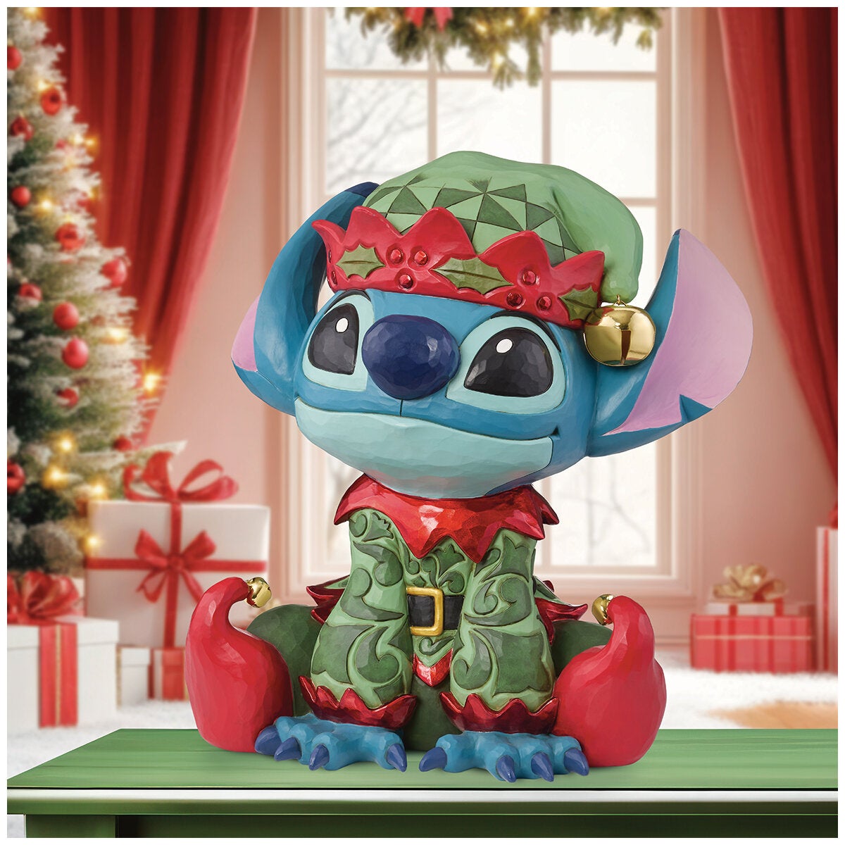 Disney Traditions Stitch als kerstelf beeld 37,5 cm (afbeelding 1)
