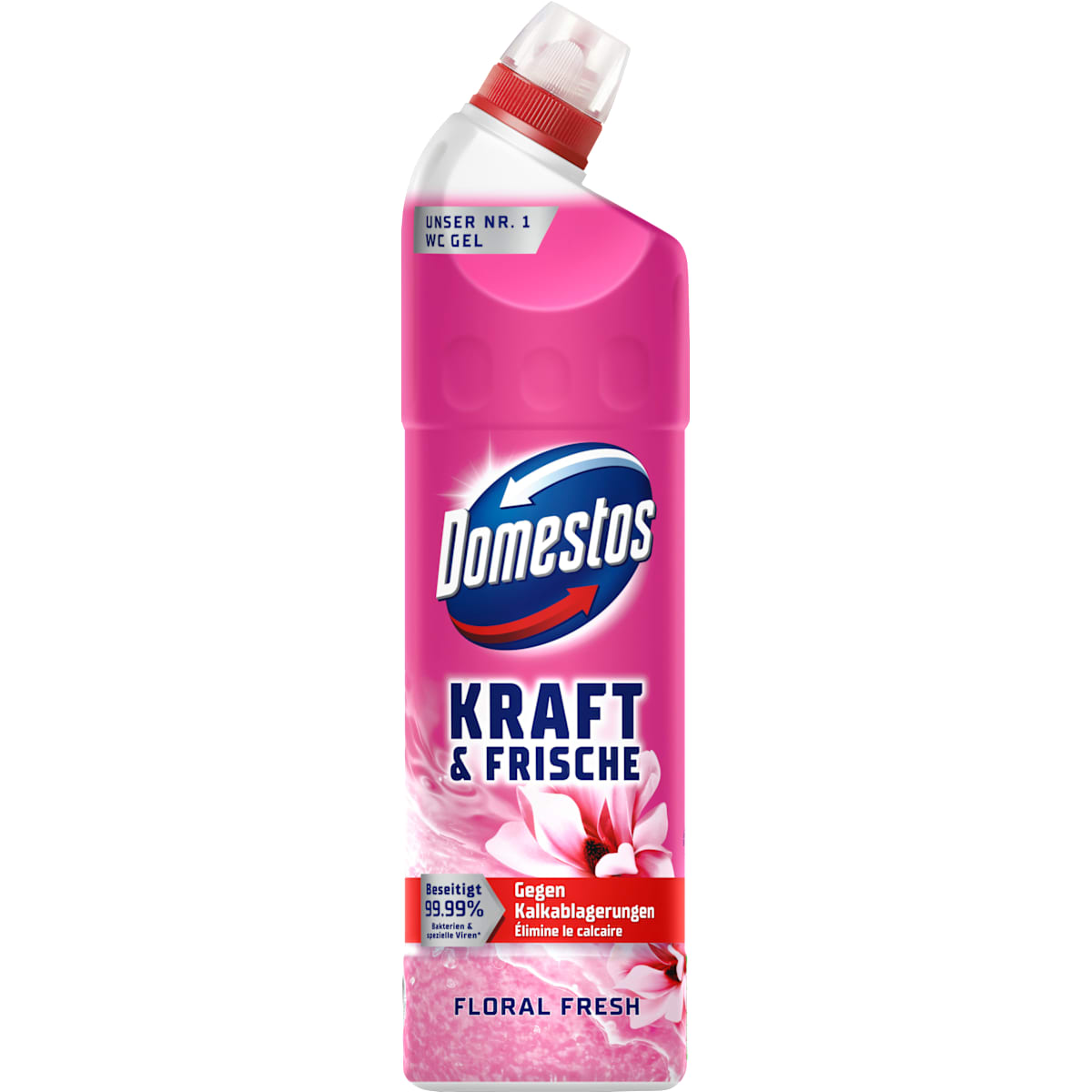 Domestos WC-Reiniger Gel Kracht & Frisse Floral Fresh, 750 ml