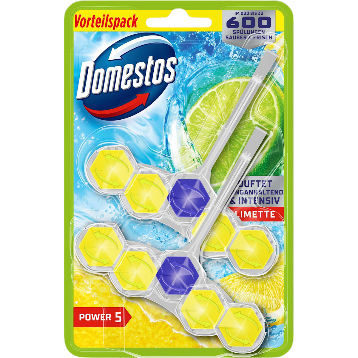 Domestos WC-Steen Limoen, 2 St