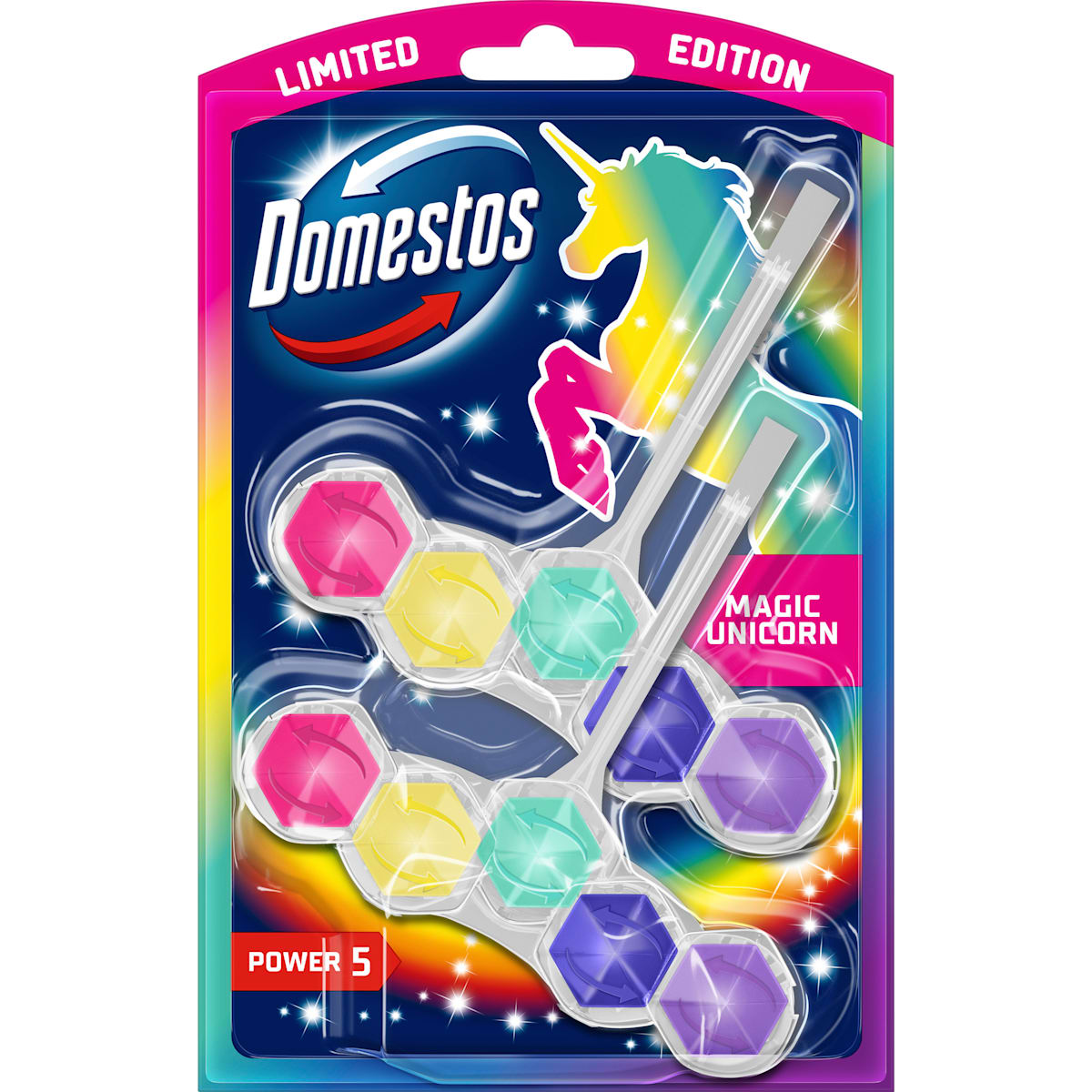 Domestos WC-Steen Magic Unicorn, 2 St