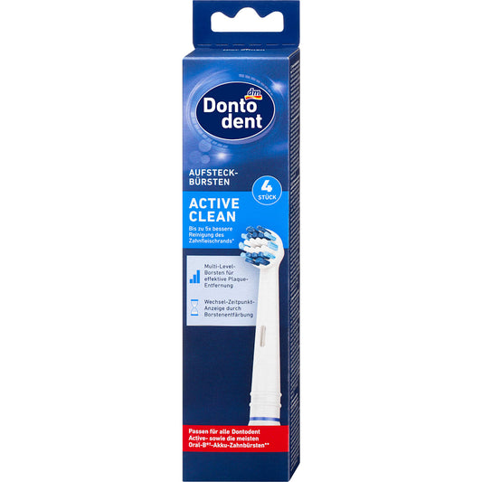 Dontodent Aufsteckbürste Active Clean, 4 St
