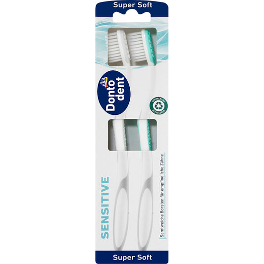 Dontodent Tandenborstel Sensitive super soft, 2 St
