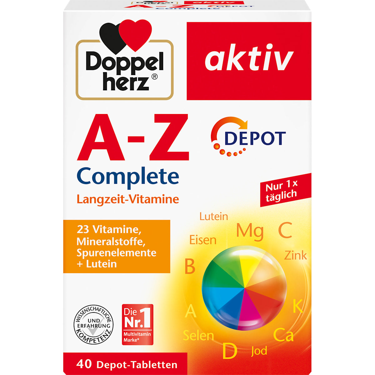 Doppelherz A-Z Depot Tabletten 40 St., 59,6 g
