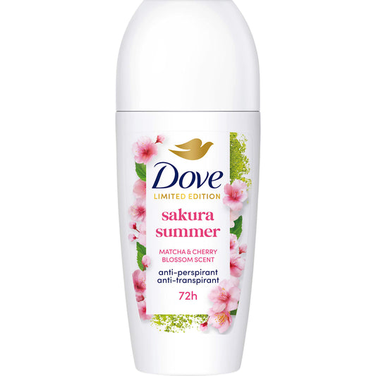 Dove Antitranspirant Deo Roll-on sakura summer Matcha & Cherry Blossom Scent, 50 ml