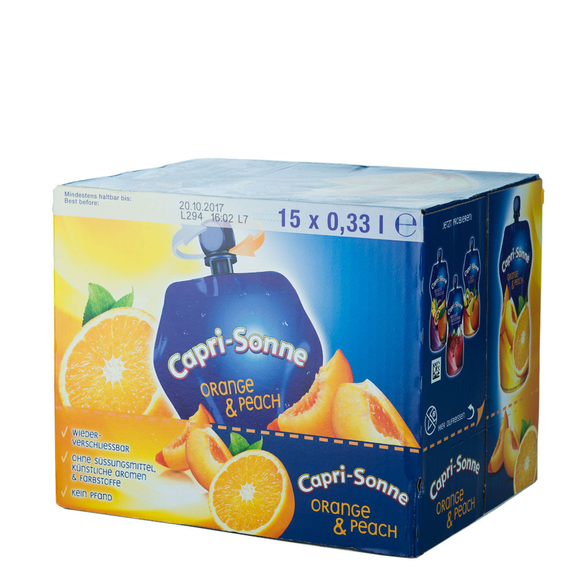 Capri-Sun Orange-Peach Tray 15x0,33l
