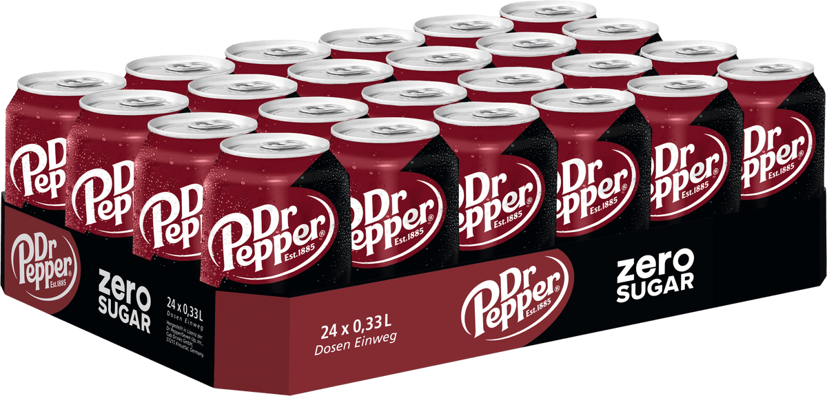 Dr. Pepper Zero Sugar Tray 24x0,33l