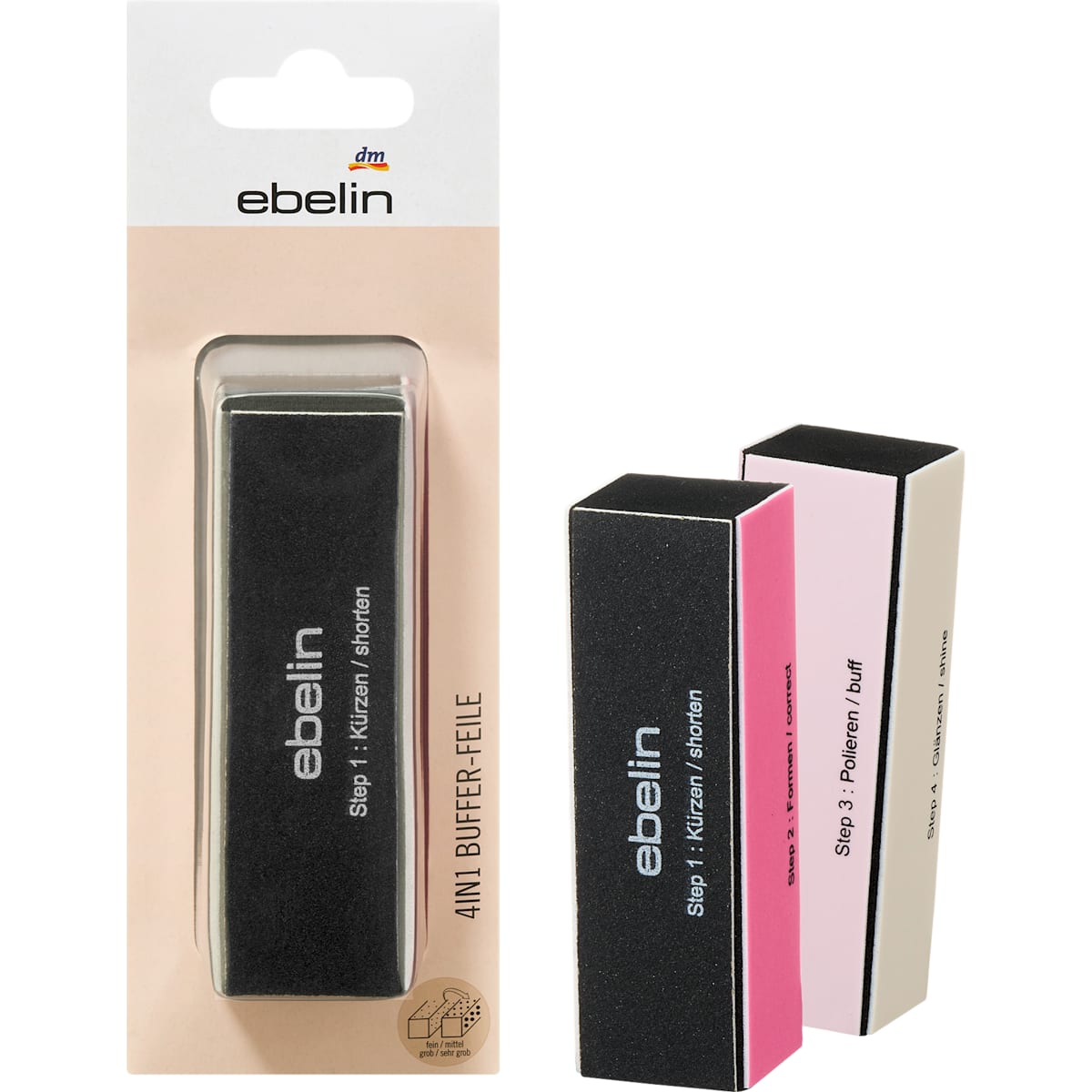 ebelin Buffer Nagelfeile 4in1, 1 St